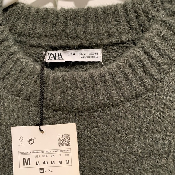 NWT Zara medium sweater, green - Picture 6 of 11